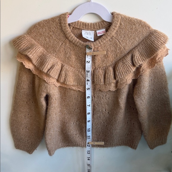 Zara Camel Ruffle Cardigan - Picture 12 of 12